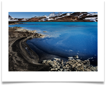 Bjarnarflag Geothermal Power Station Lagoon